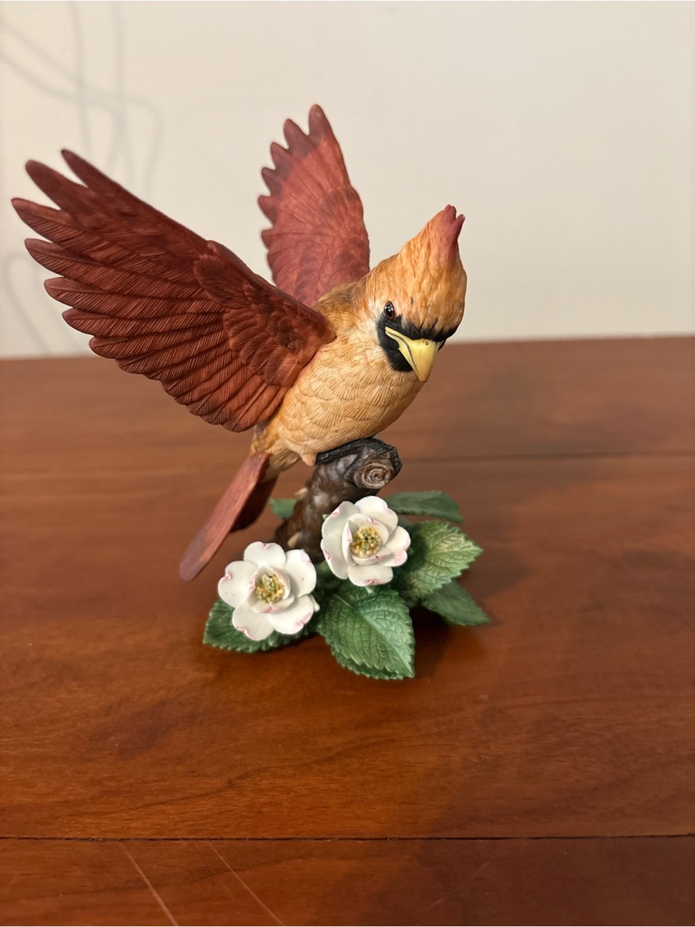Lenox Female Cardinal 1993 Garden Bird Porcelain Figurine